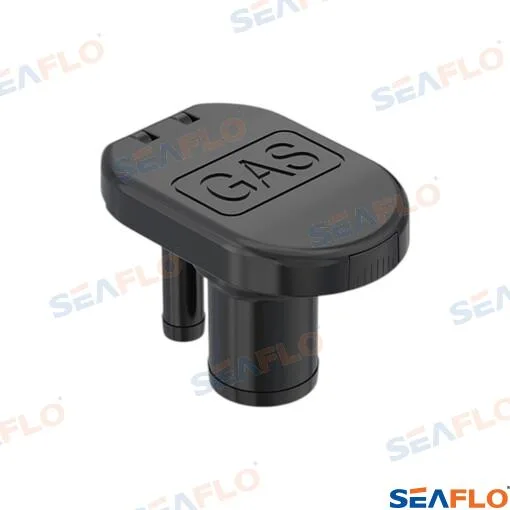 Nable de pont droit à évent, capot marqué GAS, tuyau de 38 mm, GAS (essence) - Seaflo réf. SFCG23805