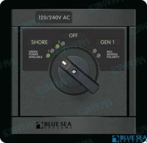 Panel 120/240v ac rotary 30a off + 2 Blue Sea – réf BS1489