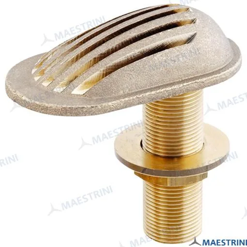 Passe-coque à crépine 3/4" laiton CR - Maestrini réf. GS30759