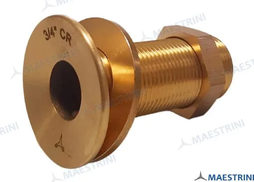 Passe-coque 3/4" laiton CR - Maestrini réf. GS30765