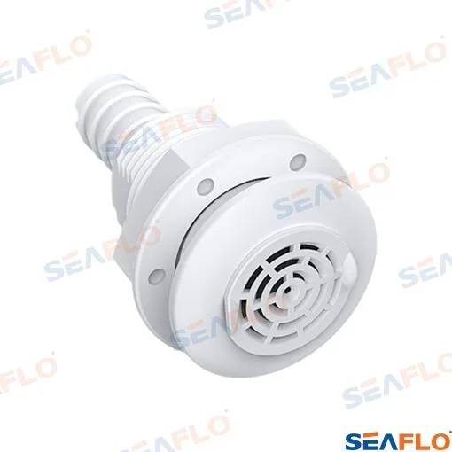 Passe-coque de vidange à grille 3/4" plastique ASA - Seaflo réf. SFTH1075003