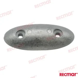 Plaque ovale 93 mm (zn) Recmar - réf REC8000