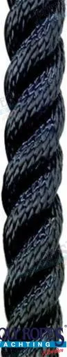 Polyester superieur noir 6mm (250 m) Poly Ropes - réf POL1210044006