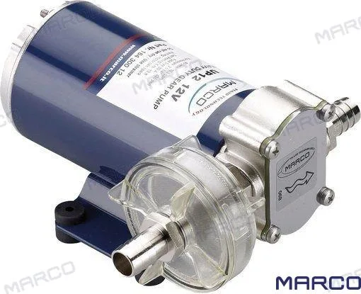 Pompe de transfert diesel UP12 24 V 36 l/min, laiton, filtre intégré - Marco réf. GS20196