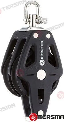 Poulie doble s/roulement 35mm Tersma – réf MVBP3504F