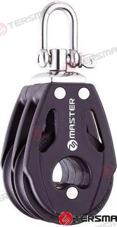 Poulie double tournante 40mm Tersma – réf MVBB0403F