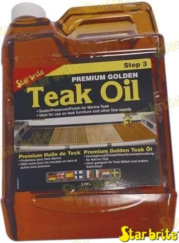 Premium golden teak oil 1 gal. Star brite - réf STA85100