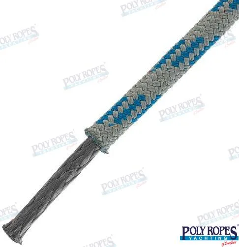 Prorace four gris/bleu 8 mm (150 m) Poly Ropes - réf POL2086662608