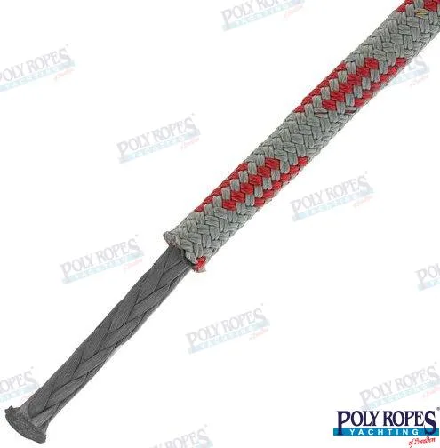 Prorace four gris/rouge 12 mm (165 m) Poly Ropes - réf POL2082662912