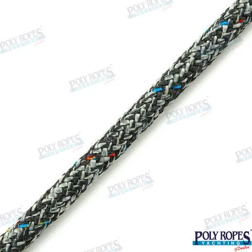Prorace one noir/gris 9 mm (m) Poly Ropes - réf POL2018620009