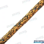 Prorace one noir/jaune 8 mm (m) Poly Ropes - réf POL2014620008