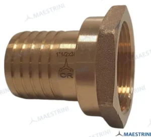 Raccord 1 »1/2 x 38 f. laiton cr Maestrini – réf GS30872