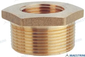 Raccord 1 » x 1/2 » m.f laiton cr Maestrini – réf GS30878