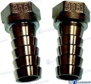 Raccord cannele fem inox 1/2×20 (2) Goldenship – réf GS30510