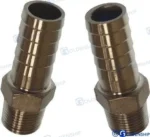 Raccord cannele inox 1/2″ 15mm (2) Goldenship - réf GS30223