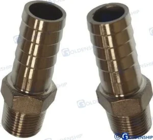Raccord cannele inox 1/2&Prime; 15mm (2) Goldenship – réf GS30223