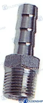 Raccord cannele inox 1/2″ 20mm Goldenship - réf GS30224