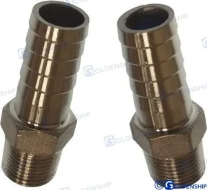 Raccord cannele inox 3/8 15mm (2) Goldenship - réf GS30222