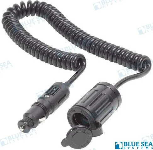 Fiche avec rallonge et prise 12 V - Blue Sea Systems réf. BS1012