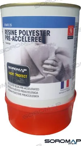 Resine polyester 750 gr Soromap – réf SOR140100
