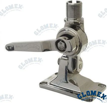 Support d'antenne inox à double articulation et blocage par levier RA116SS - Glomex réf. GLORA116SS
