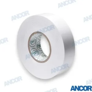 Ruban électrique blanc premium 19mmx20m Ancor – réf AM337066