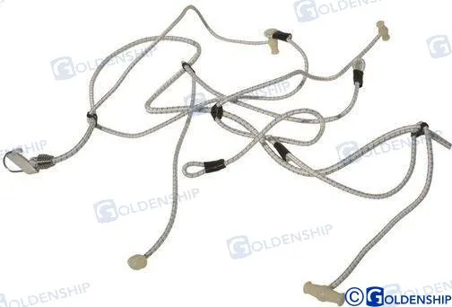 Sandow mille-pattes pour grand-voile, 3 m, Ø 10 mm - Goldenship réf. GS60149
