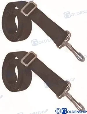 Sangle de bimini noire x 2 Goldenship - réf GS72280