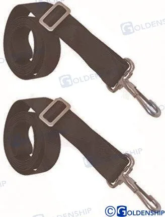 Sangle de bimini noire x 2 Goldenship - réf GS72280