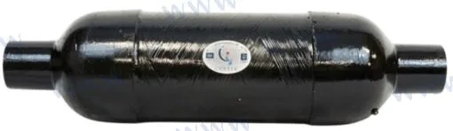 Silencieux d'échappement Vernatone MKI rond 4" x 4" Centek - réf CEN1000106W