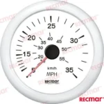 Speedometer 0/35 mph blanc Recmar - réf RECKY18304