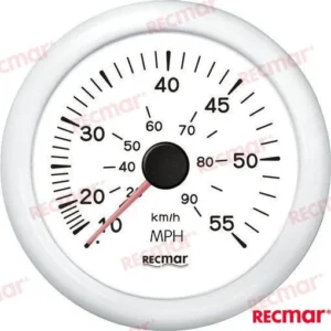 Speedometer 0/55 mph blanc Recmar – réf RECKY18303