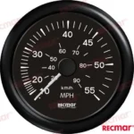 Speedometer 0/55 mph noir Recmar - réf RECKY18203