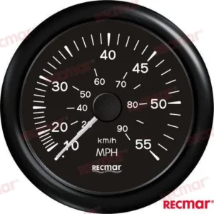 Speedometer 0/55 mph noir Recmar – réf RECKY18203