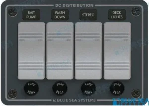 Tableau horizontal 4 interrupteurs Blue Sea – réf BS8262