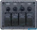 Tableau horizontal noir 4 interrupteurs Blue Sea - réf BS8372