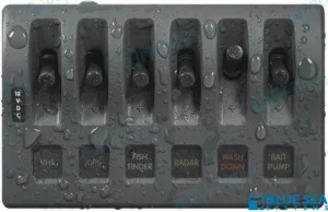 Tableau vertical gris 6 inter Blue Sea – réf BS4306