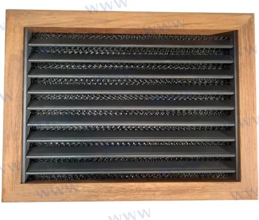 Teak grill air input 11x8 Webasto - réf WBCL0040170A