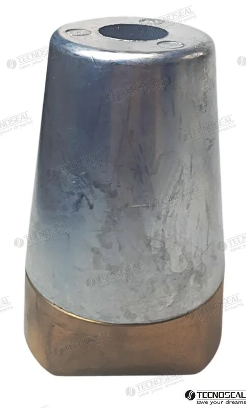 Anode Radice conique complète en zinc pour arbre de 50 mm (M27 x 1,5) - Tecnoseal réf. TEN00415/2