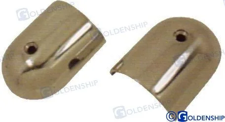 Terminal de liston inox AISI 316 pour profil TACO S11-4650P12 - Goldenship réf. GS62181