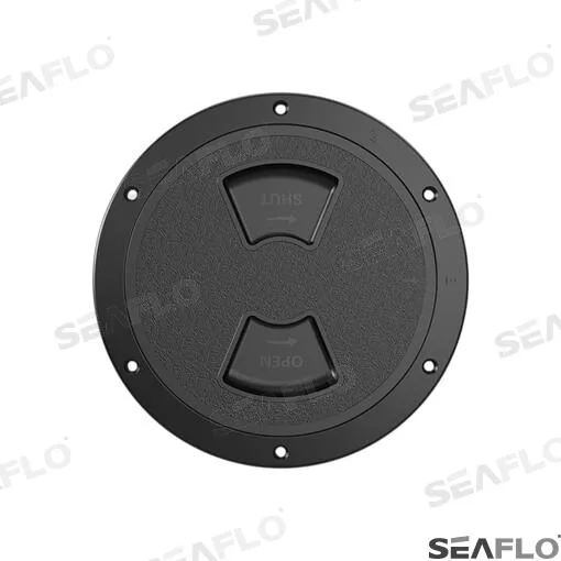 Trappe de visite ronde noire 6" Ø ext. 205 mm - Seaflo réf. SFRH200602