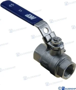 Vanne 1/4 de tour 1/2 inox. Goldenship – réf GS30002
