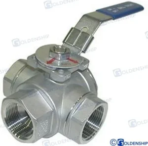 Vanne 3voies inox 1 Goldenship – réf GS30032