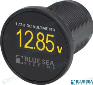 Voltmètre dc mini oled – jaune Blue Sea – réf BS1733